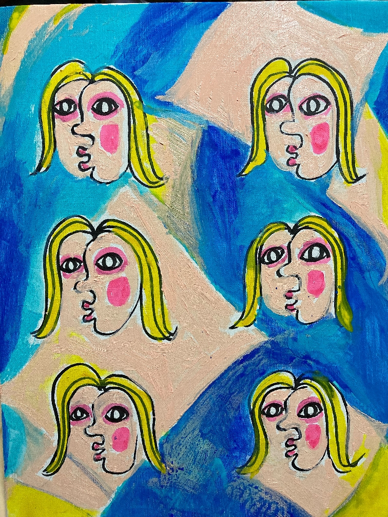 四次元絵画：女（油彩・10号）